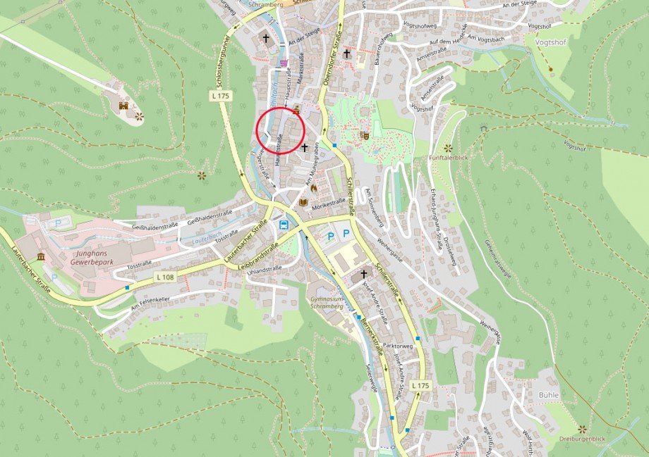 Lage Ladenlokal Schramberg
