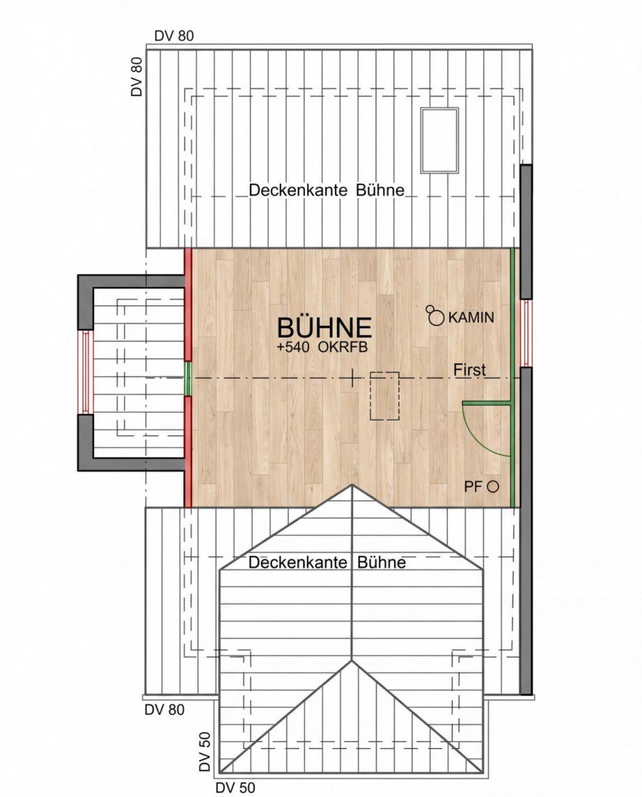 Grundriss DG Doppelhaush�lfte Schramberg