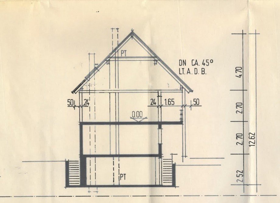Schnitt Dachgeschosswohnung Lauterbach
