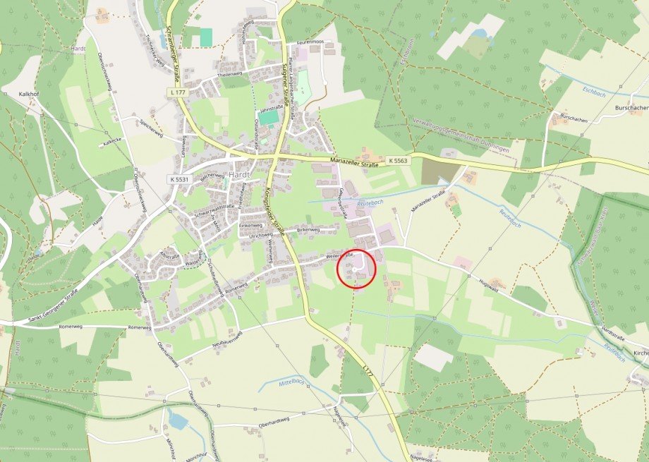 Lage B�rofl�che Hardt