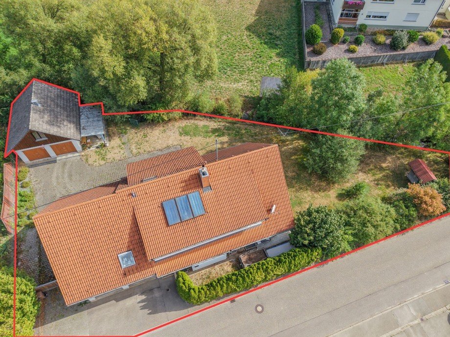 Draufsicht Einfamilienhaus Eschbronn