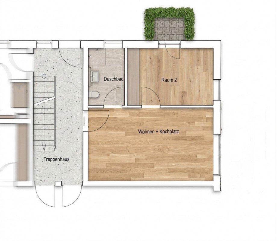 Grundriss Erdgeschosswohnung Villingen-Schwenningen