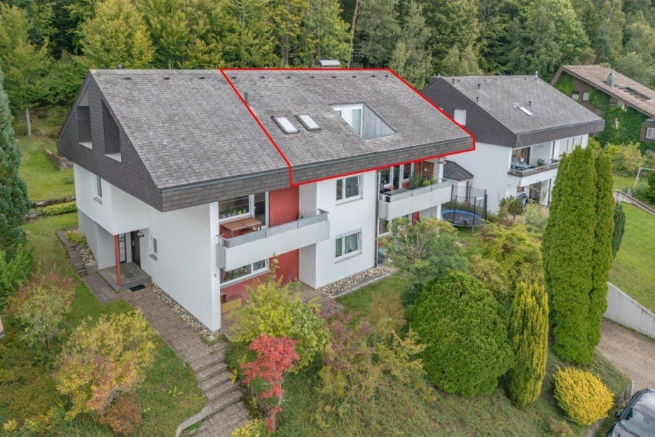 Au�enansicht Dachgeschosswohnung Tennenbronn