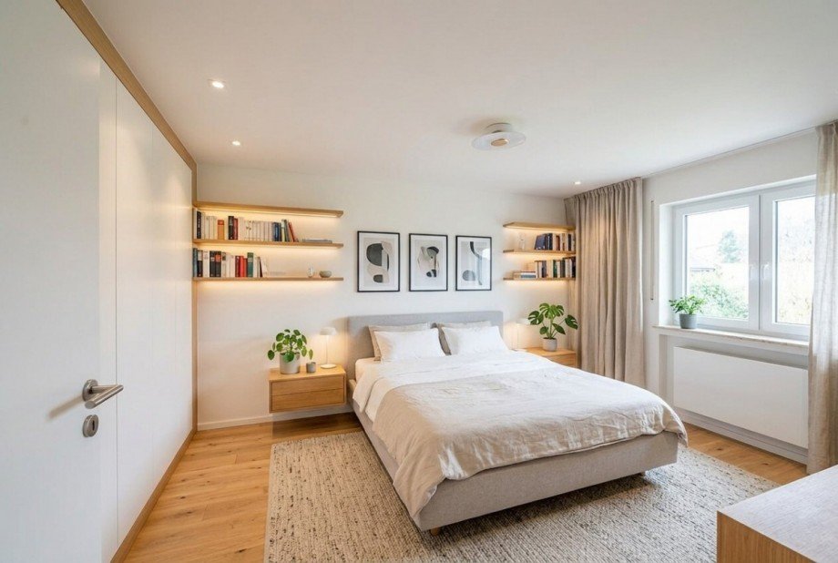 Schlafzimmer (wie es aussehen k�nnte - KI generiert) Einfamilienhaus Hardt