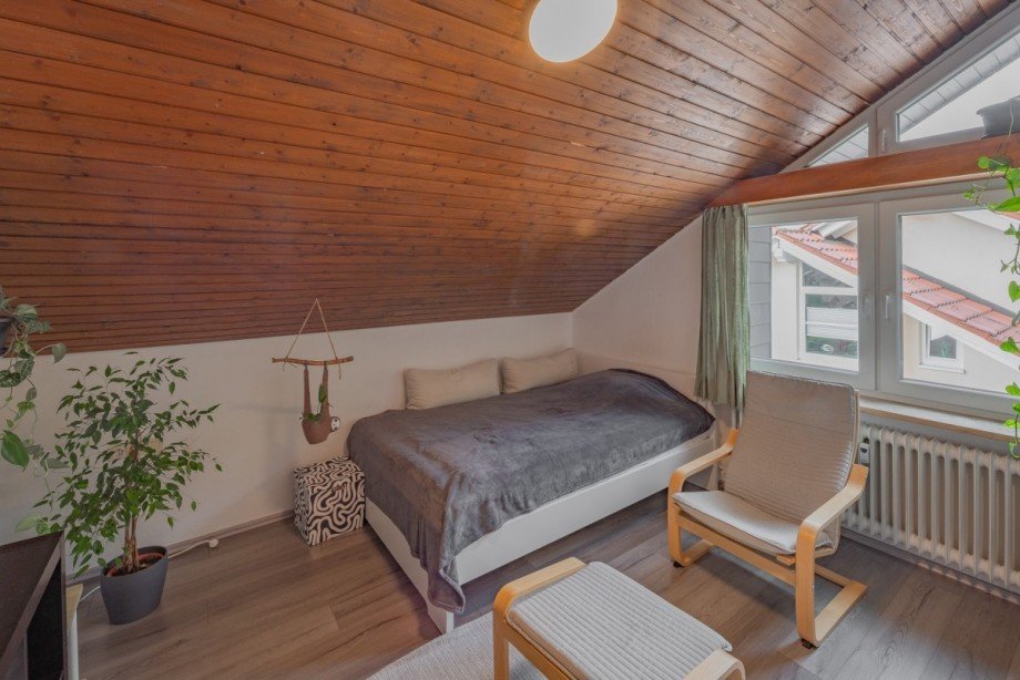 Schlafzimmer Dachgeschosswohnung Tennenbronn