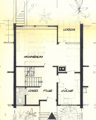 Grundriss Erdgeschoss Reiheneckhaus Schramberg