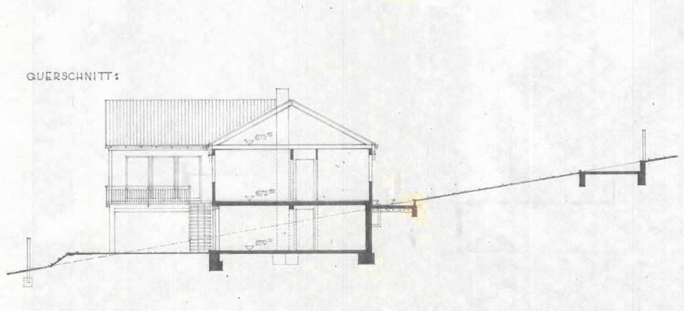 Schnitt Einfamilienhaus Schramberg