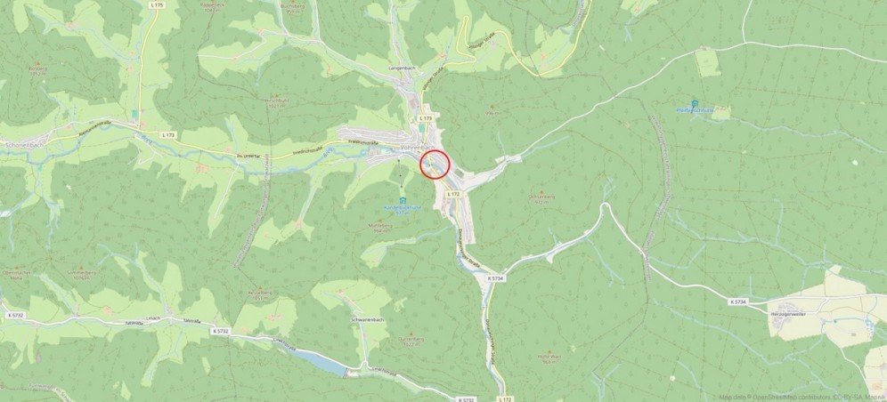 Lage Einfamilienhaus V�hrenbach