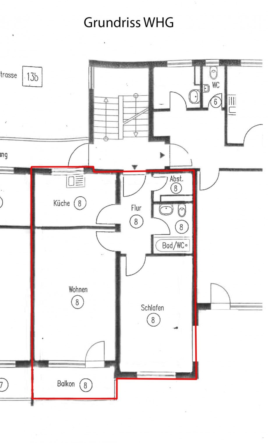 Grundriss Etagenwohnung Hornberg